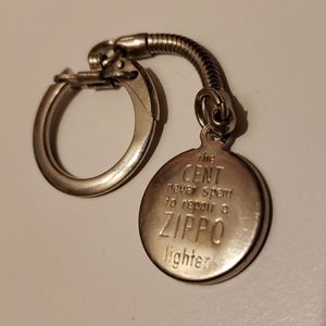 Vintage Zippo Lighter Lucky Penny Keychain
